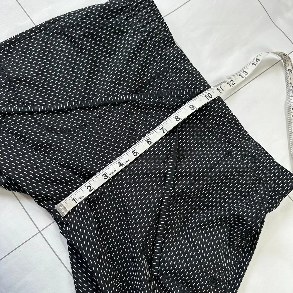 Albion Pants Womens XS Black White Dash Print Jetsetter Jogger Athletic Sporty
